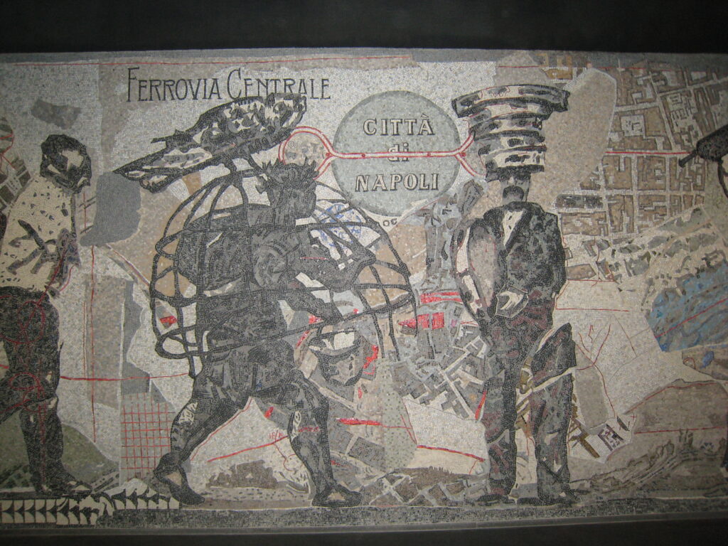 Stazione Toledo, William Kentridge, mosaico